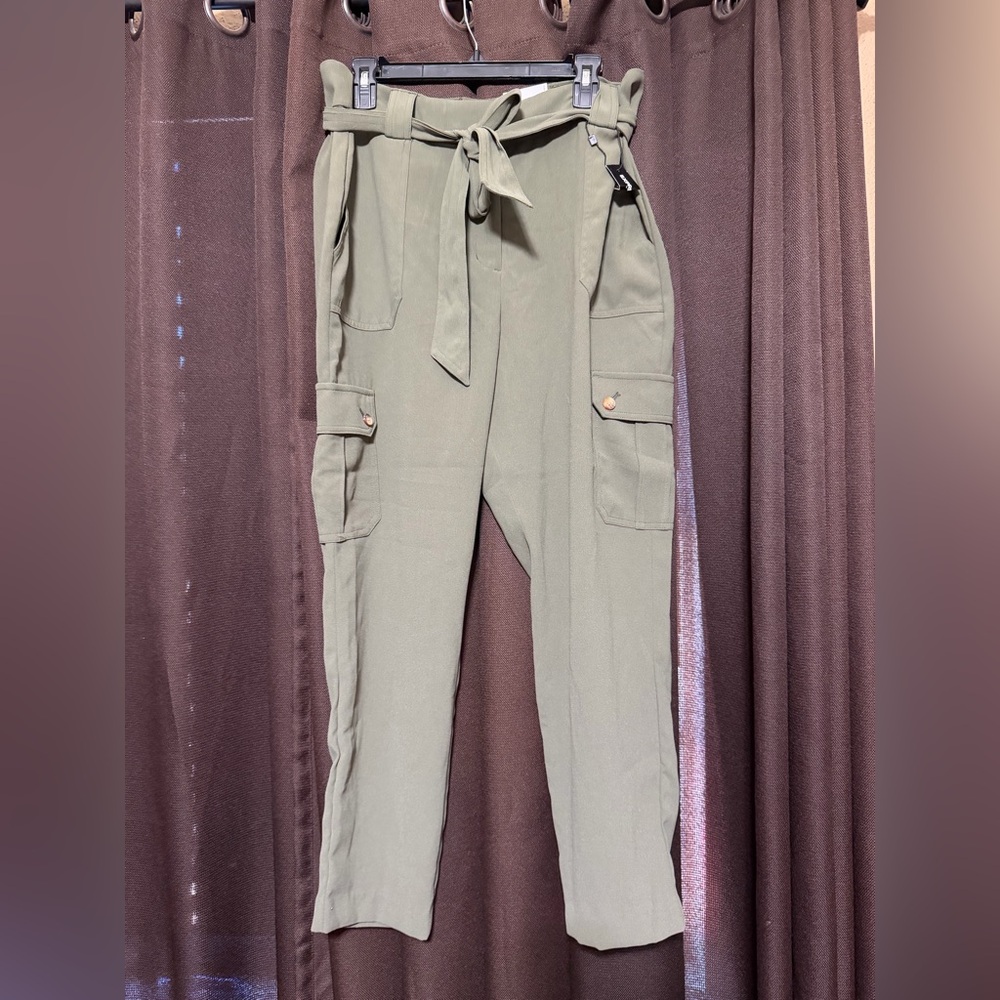 Express Olive Women's Cargo Trousers